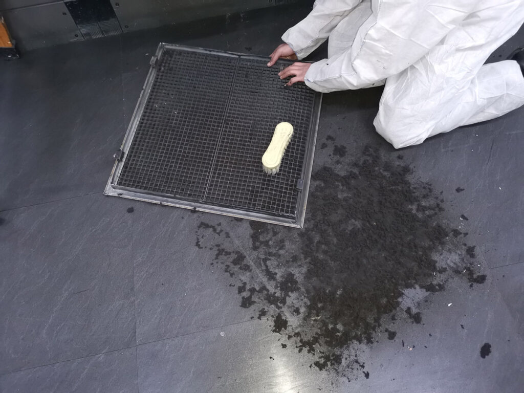 suciedad en conductos de aire