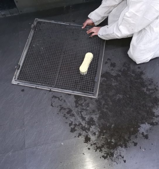 suciedad en conductos de aire